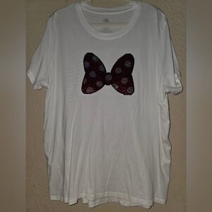 Disney Parks Reversible Sequin Bow T-Shirt.